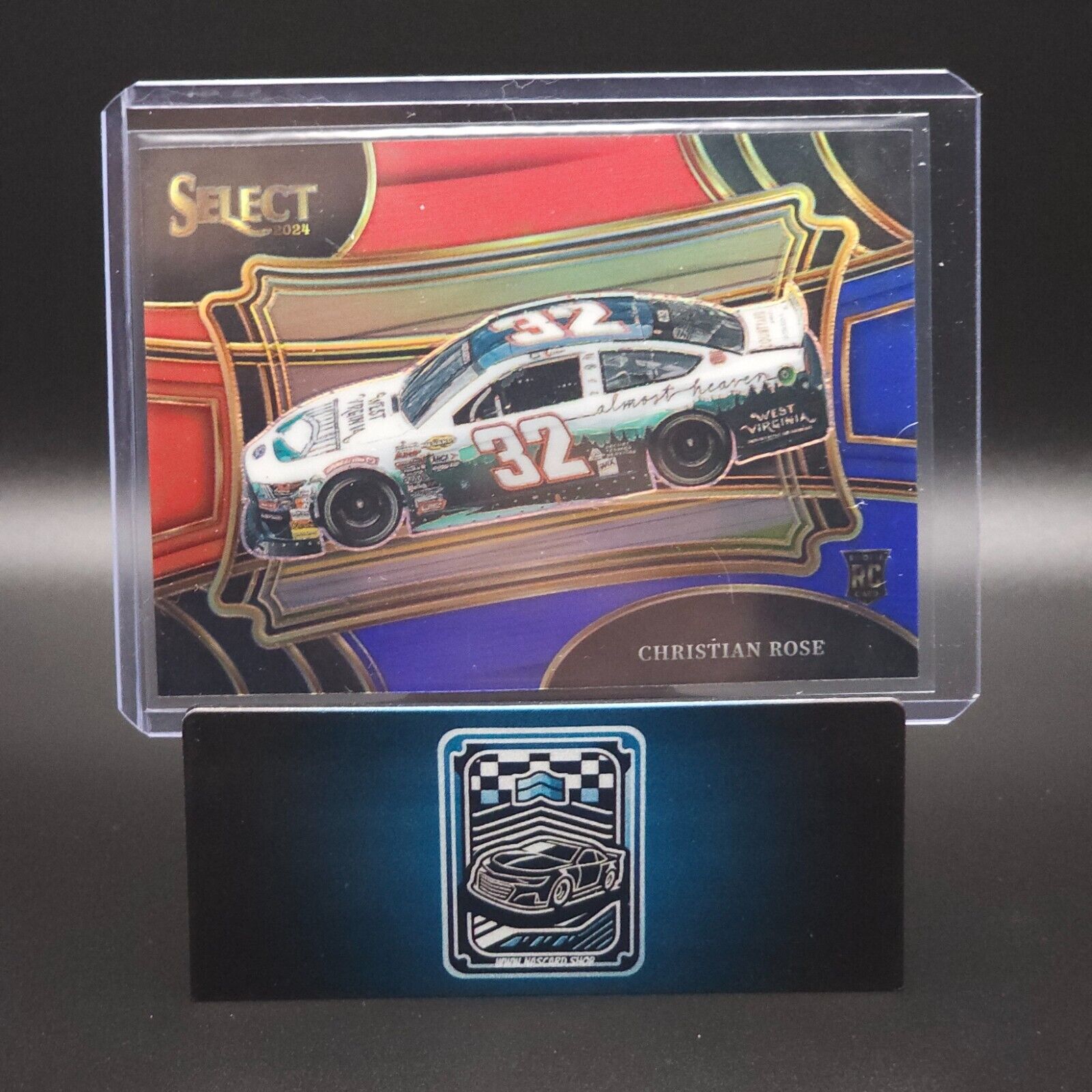 2024 Panini Select - Pit Road Red and Blue Prizm #163 Christian Rose Rookie Card - NASCARD.shop