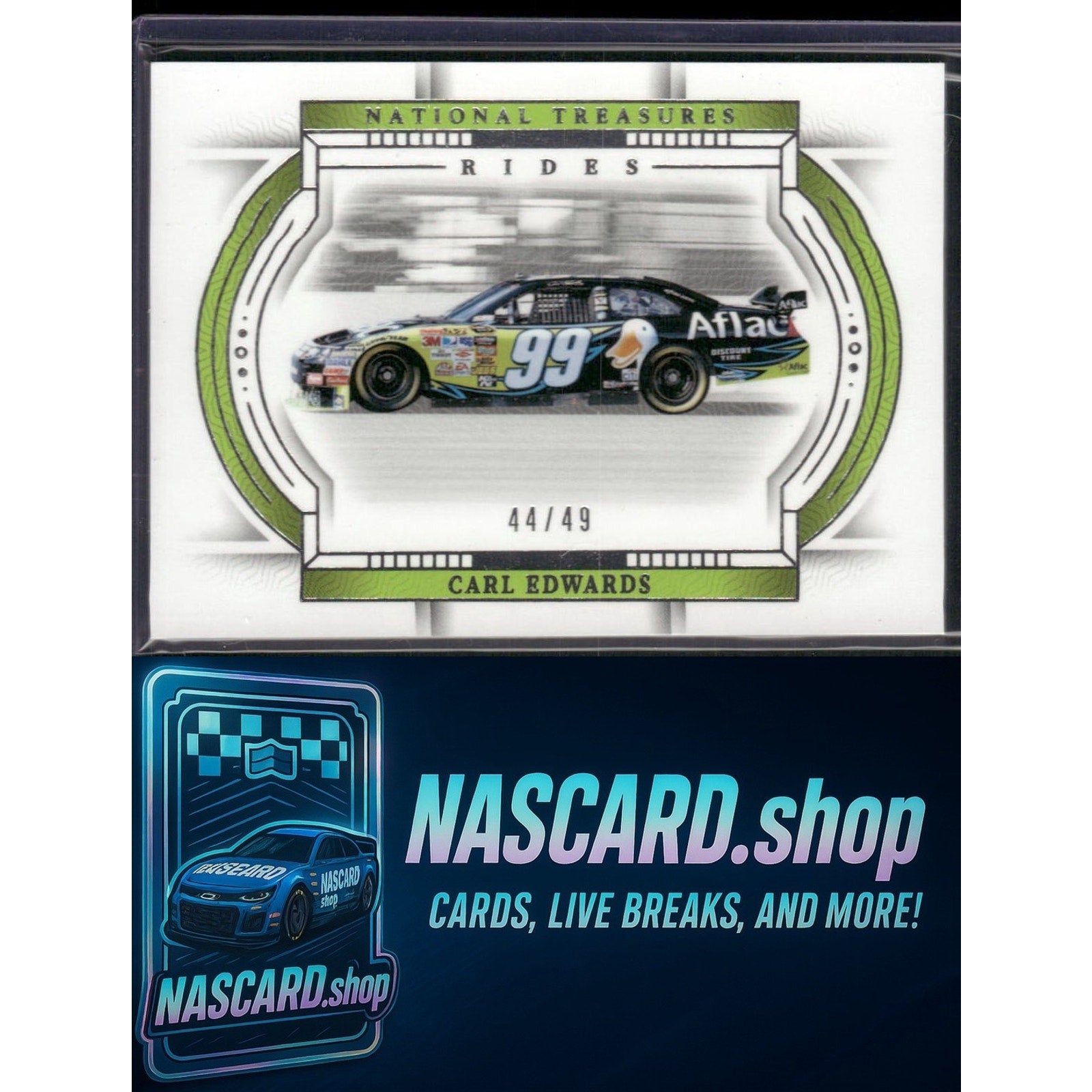 2024 Panini National Treasures #76 Carl Edwards #/49 - NASCARD.shop