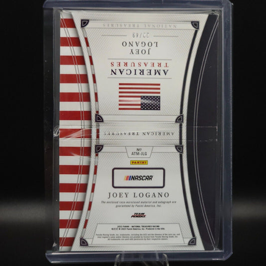 2023 National Treasures American Treasures Booklet Joey Logano 22/49 DOOR NUMBER - NASCARD.shop