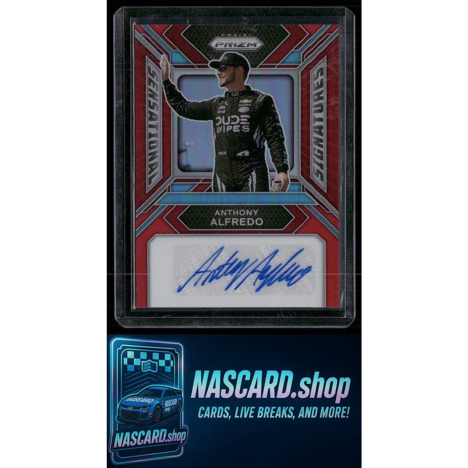 2024 Panini Prizm #SS-AAO Anthony Alfredo Sensational Signatures Red #/99 - NASCARD.shop