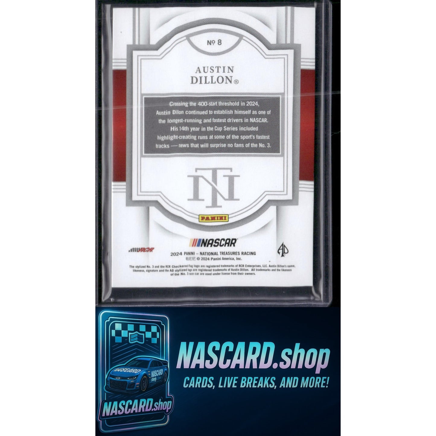 2024 Panini National Treasures #8 Austin Dillon #/49