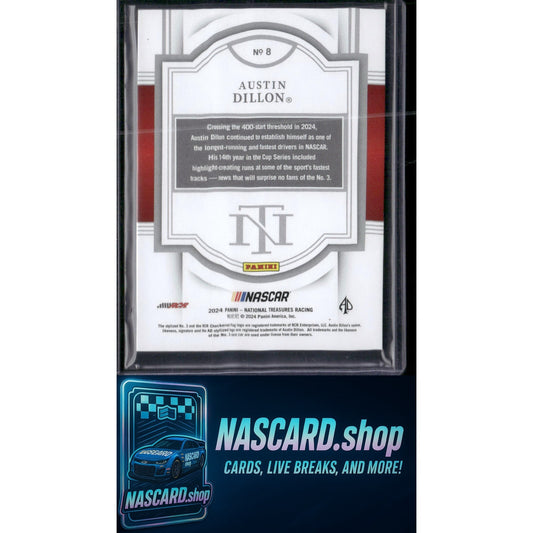 2024 Panini National Treasures #8 Austin Dillon #/49