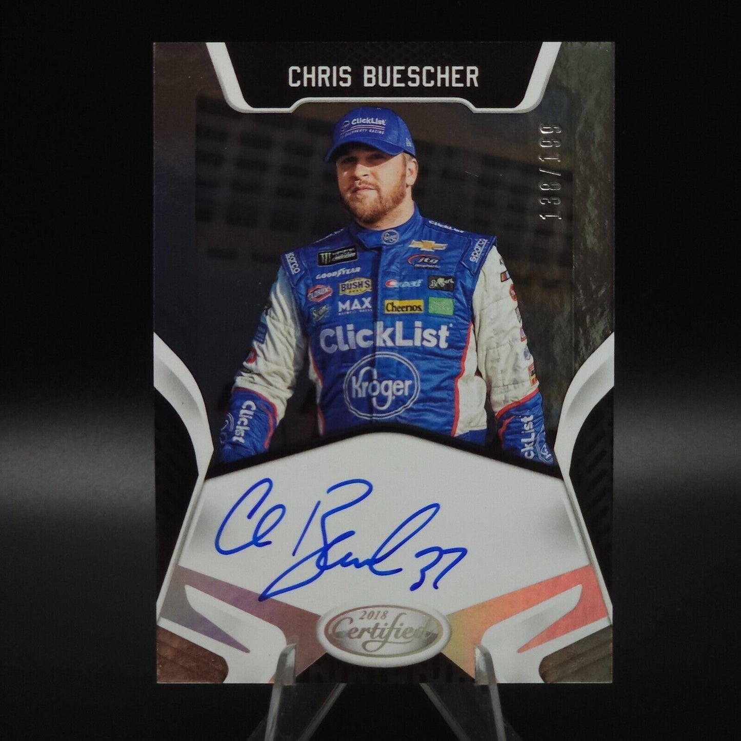 2018 Panini Certified - Certified Signatures Silver #CS-CB Chris Buescher /199