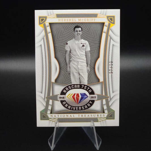 2023 National Treasures NASCAR Diamond Anniversary Holo Gold Hershel McGriff /10 - NASCARD.shop