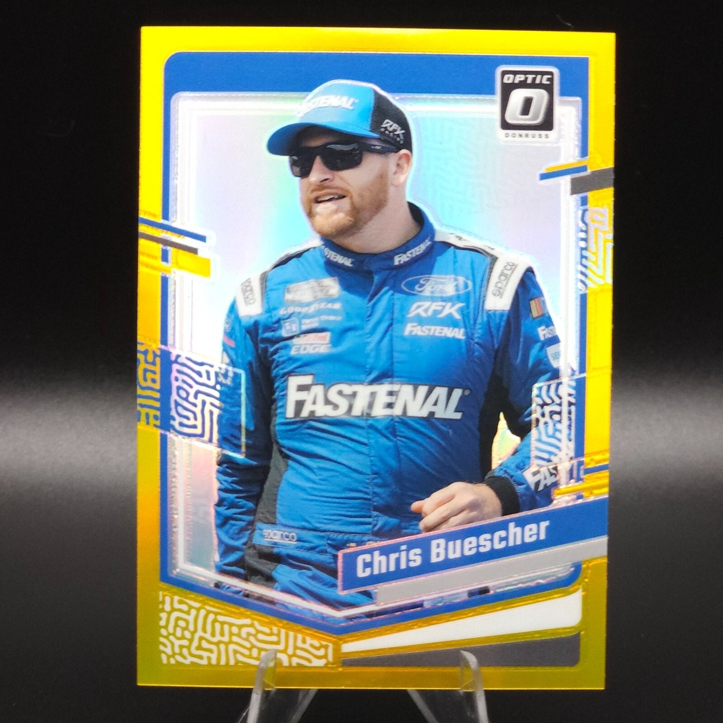 2024 Panini Donruss NASCAR - Chris Buescher #45 Optic Gold /10 - NASCARD.shop