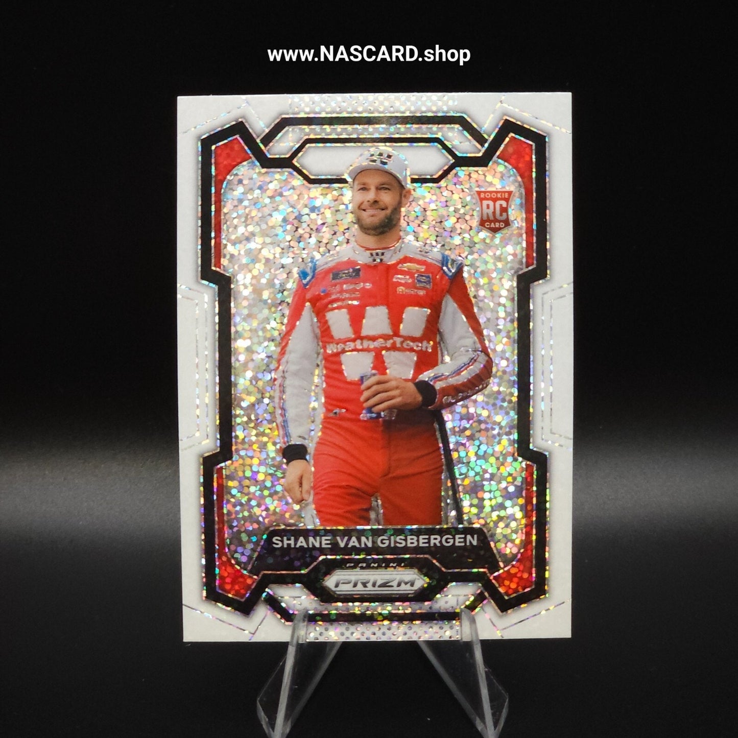 2024 Panini Prizm - Shane Van Gisbergen #87 (RC) White Sparkle Prizm