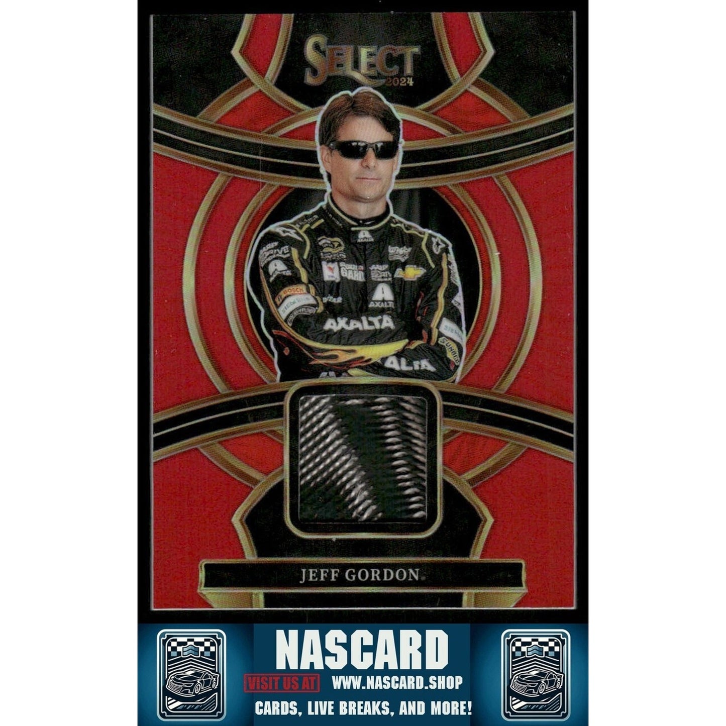 2024 Panini Select Selective Swatches Red Prizm Jeff Gordon 24/49