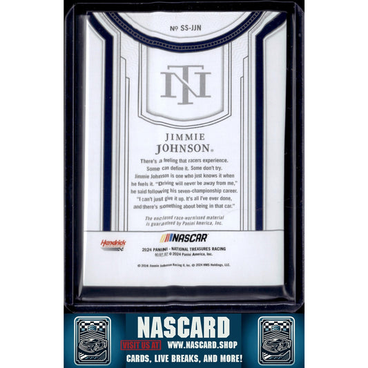 2024 Panini National Treasures #SS-JJN Jimmie Johnson Silhouettes - NASCARD.shop