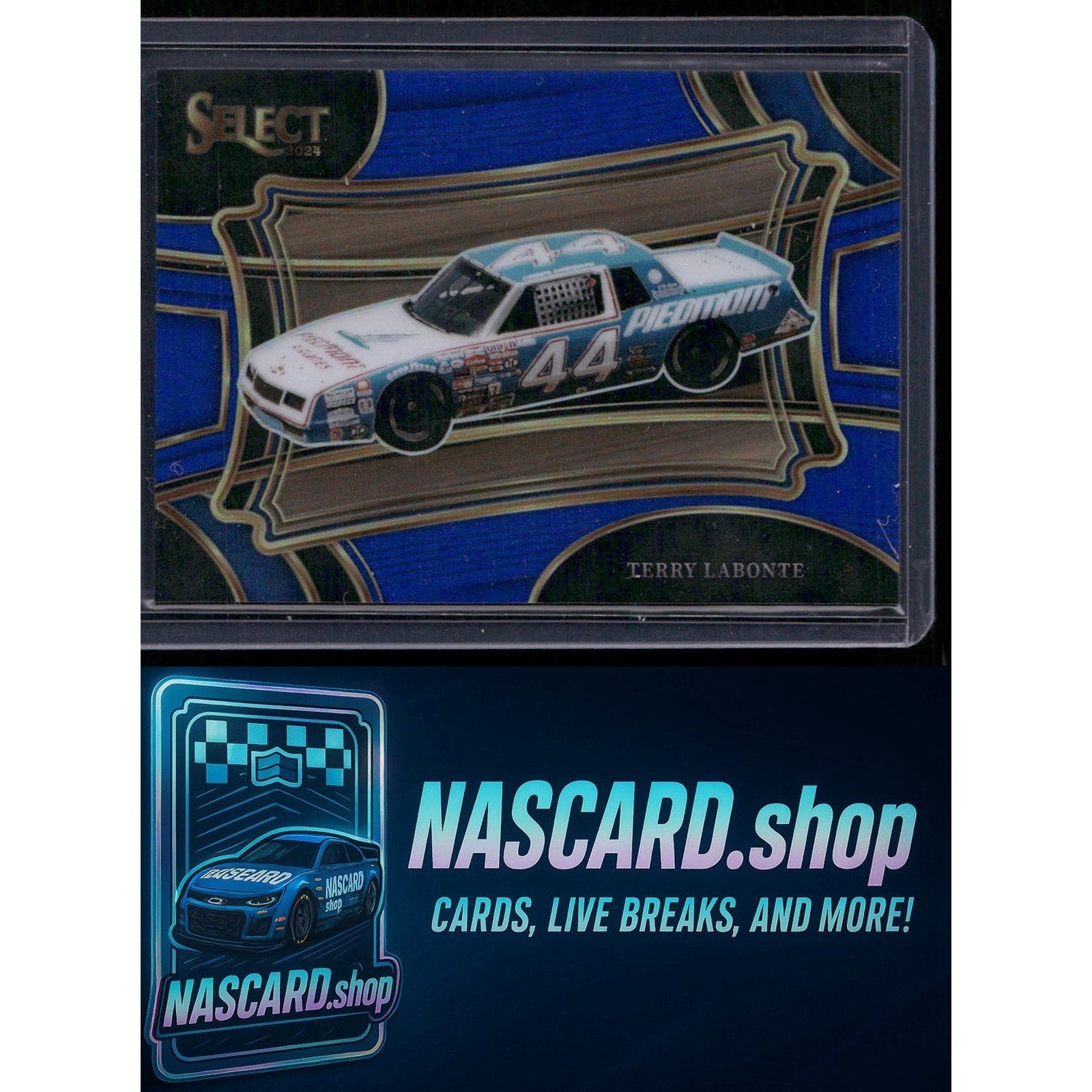 2024 Panini Select #185 Terry Labonte Blue Prizms #/175 - NASCARD.shop
