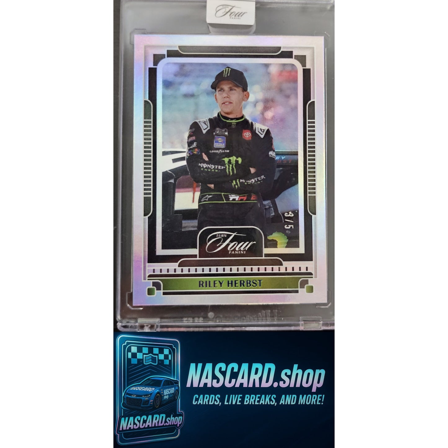 2025 Panini Turn Four #68 Riley Herbst Blue #/5