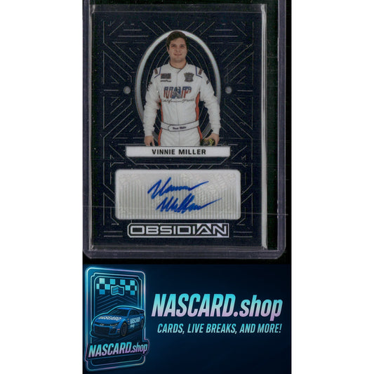 2023 Panini Chronicles #VM Vinnie Miller Obsidian Signatures - NASCARD.shop