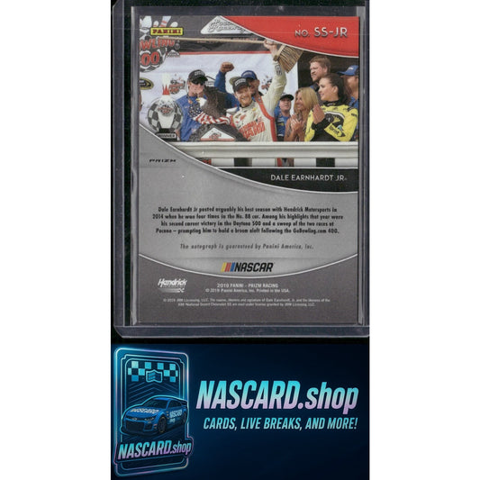 2019 Panini Prizm Dale Earnhardt Jr Scripted Signatures Red White and Blue Prizm - NASCARD.shop