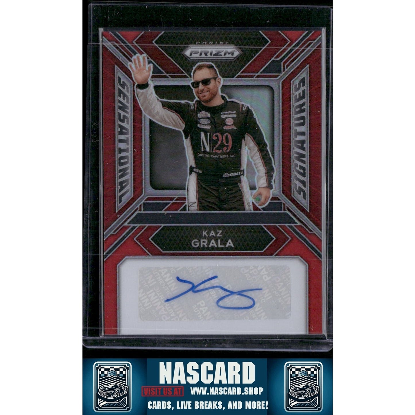2024 Panini Prizm #SS-KGA Kaz Grala Sensational Signatures Red