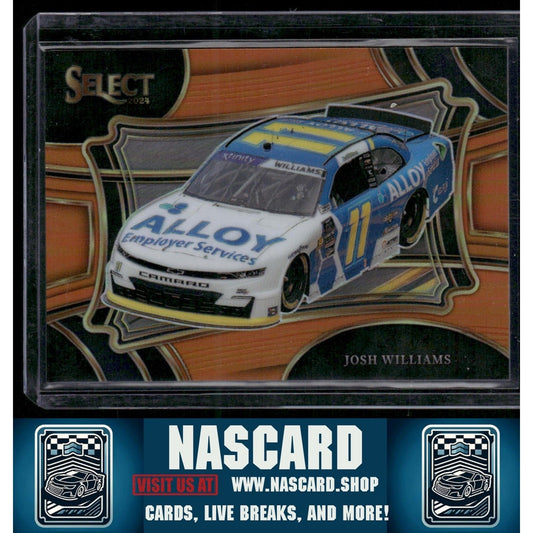 2024 Panini Select Pit Road #161 Josh Williams Orange Prizms #/49 - NASCARD.shop