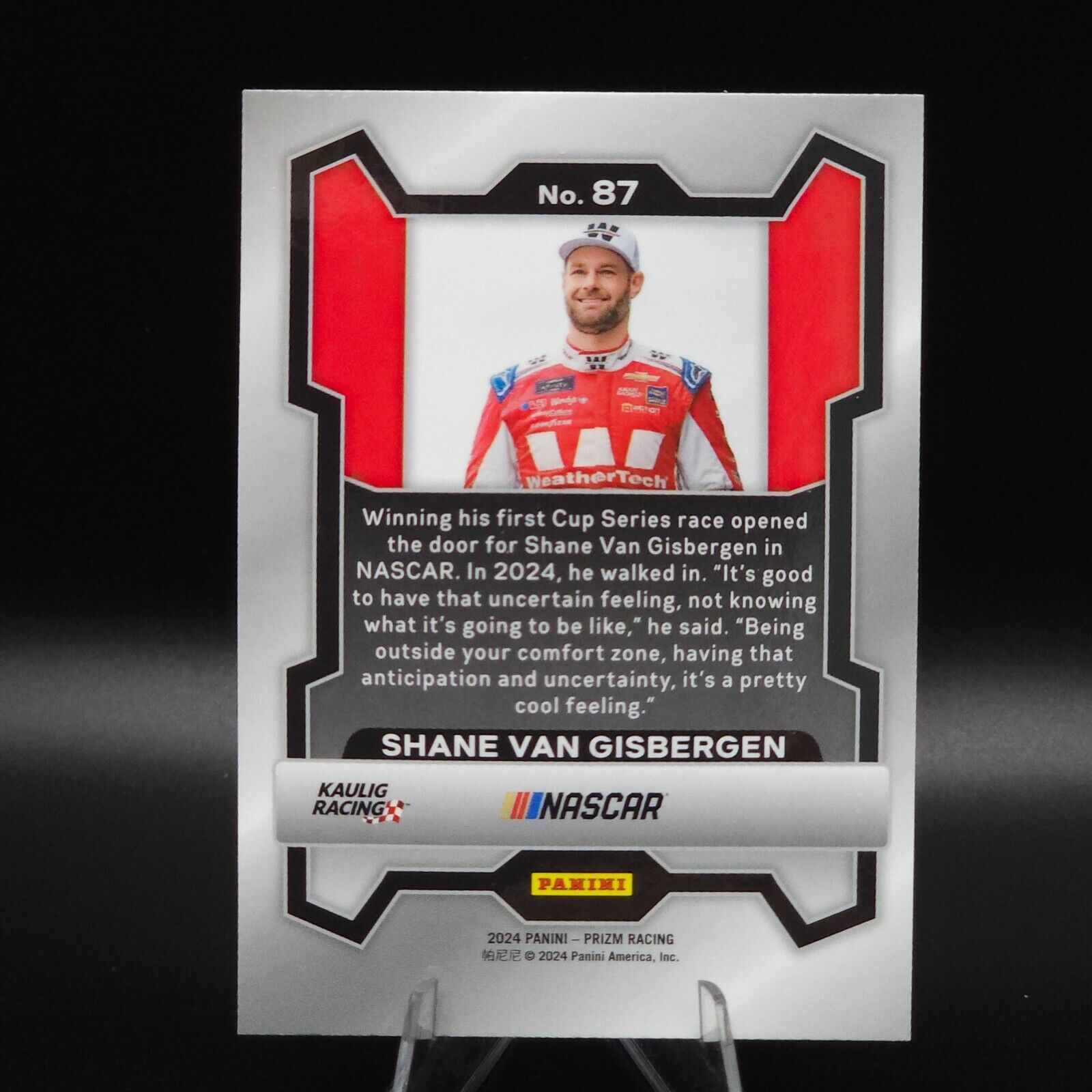 2024 Panini Prizm #87 Shane Van Gisbergen Rookie Card (RC) - NASCARD.shop