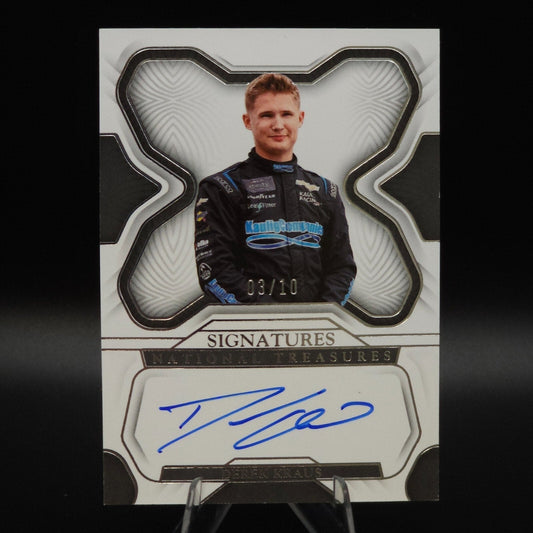 2023 Panini National Treasures - Signatures Silver Derek Kraus #S-DKR /10 (AU) - NASCARD.shop