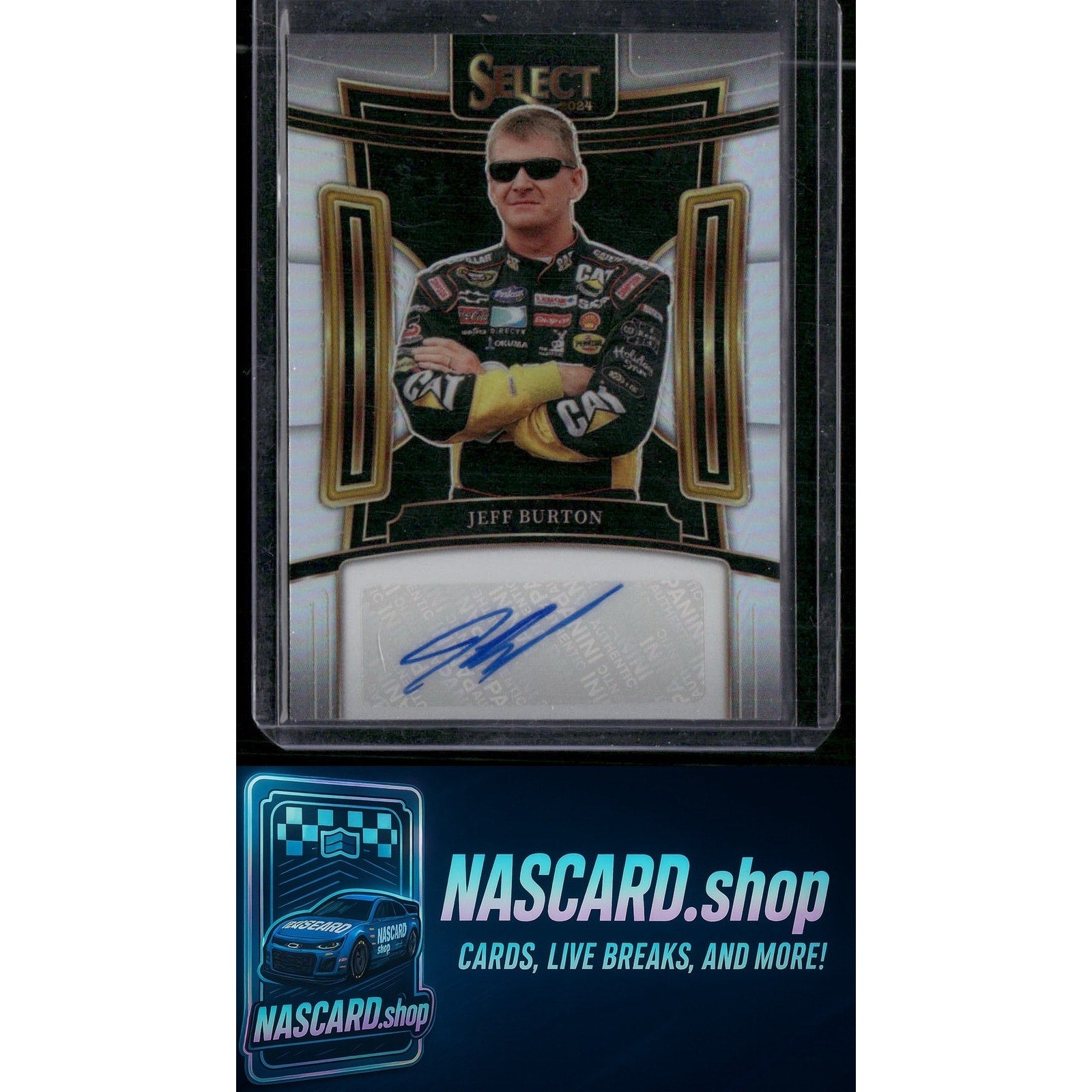 2024 Panini Select #S-JBT Jeff Burton Signatures - NASCARD.shop