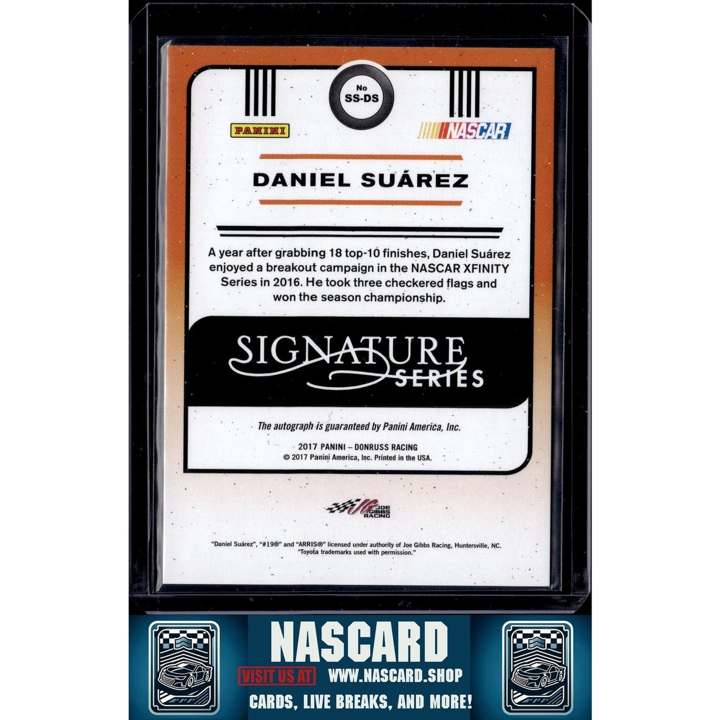 2017 Donruss #SS-DS Daniel Suarez Signature Series