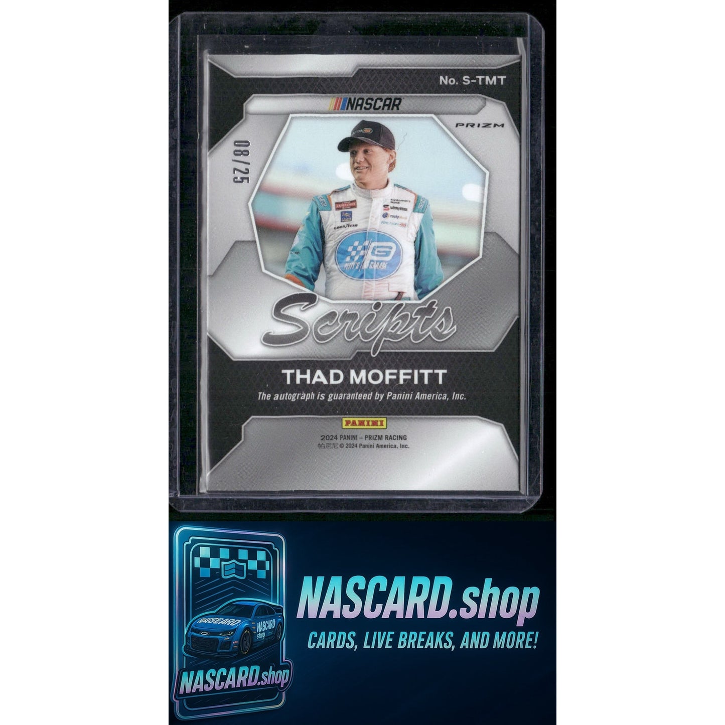 2024 Panini Prizm #S-TMT Thad Moffitt Scripts Mojo #/25 - NASCARD.shop