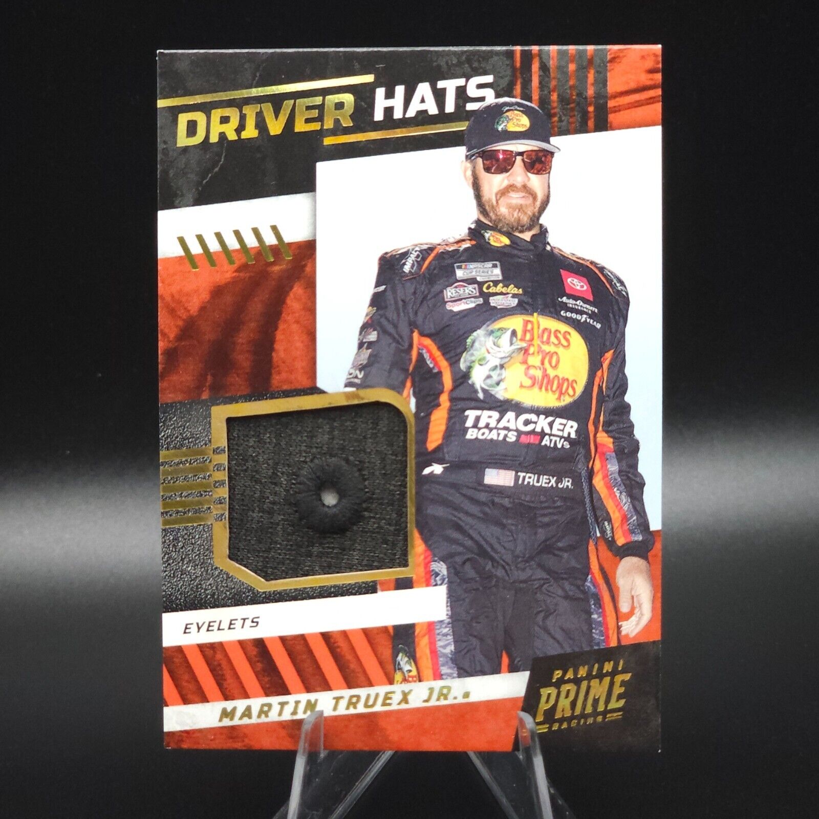 2023 Panini Prime Driver Hats Eyelets Martin Truex Jr. /6 Error Card - NASCARD.shop