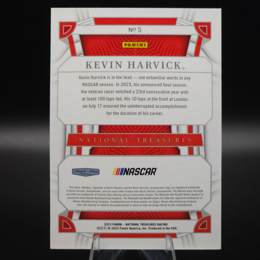 2023 Panini National Treasures Base #5 Kevin Harvick /25 - NASCARD.shop