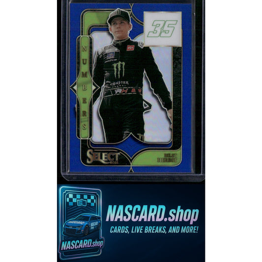 2025 Panini Select #23 Riley Herbst Numbers Blue Prizms #/49 - NASCARD.shop