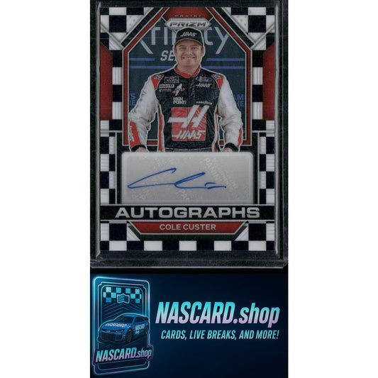 2023 Panini Prizm #A-CCS Cole Custer Autographs Checkered Flag Prizm #/50