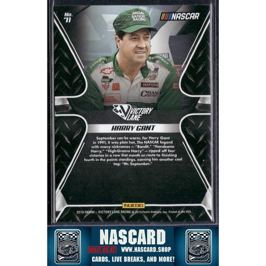 2019 Panini Victory Lane #71 Harry Gant Pedal to the Metal Gold - NASCARD.shop