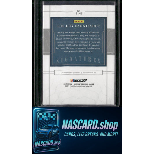 2017 Panini National Treasures #S-KE Kelley Earnhardt Signatures Green #5/5 - NASCARD.shop