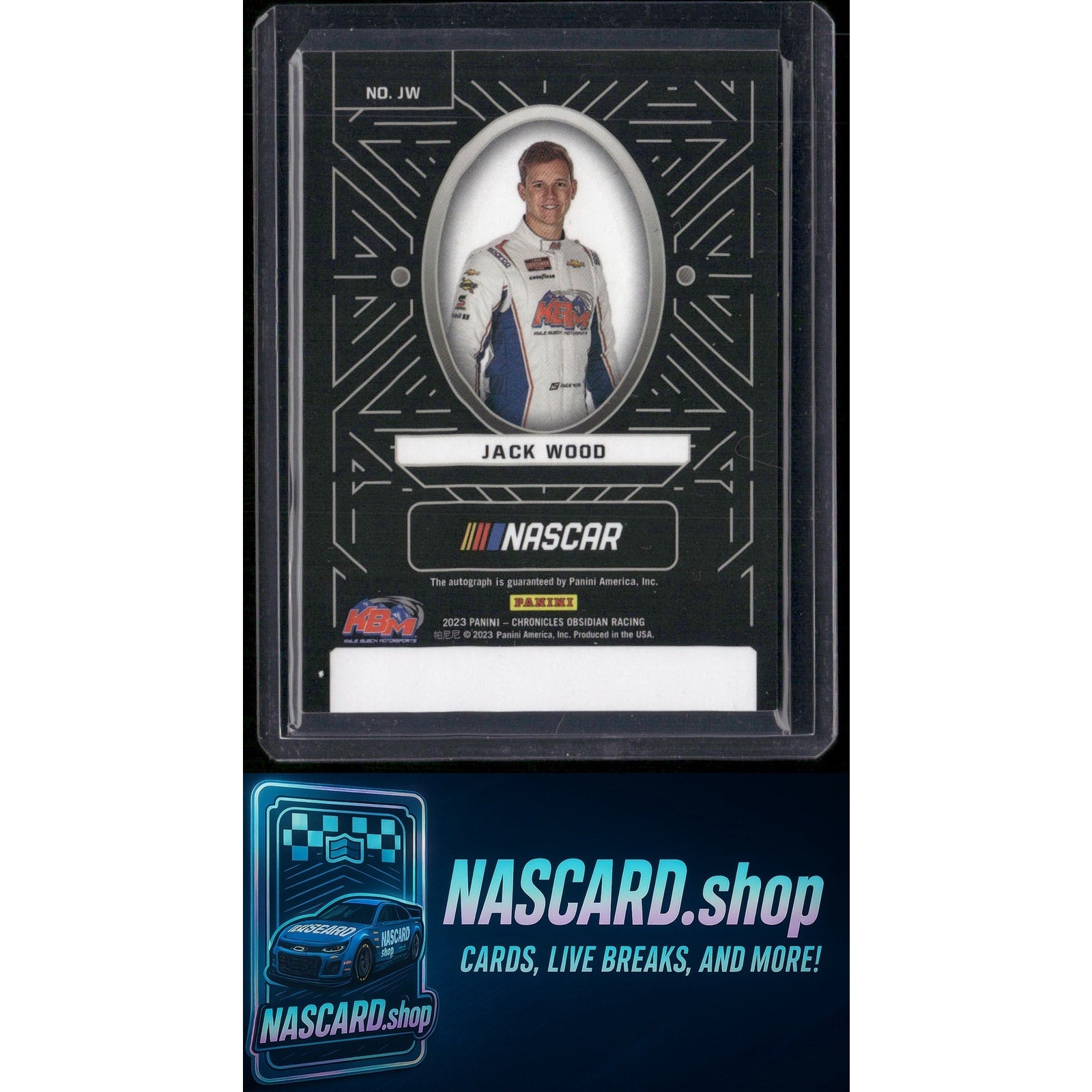 2023 Panini Chronicles #JW Jack Wood Obsidian Signatures - NASCARD.shop