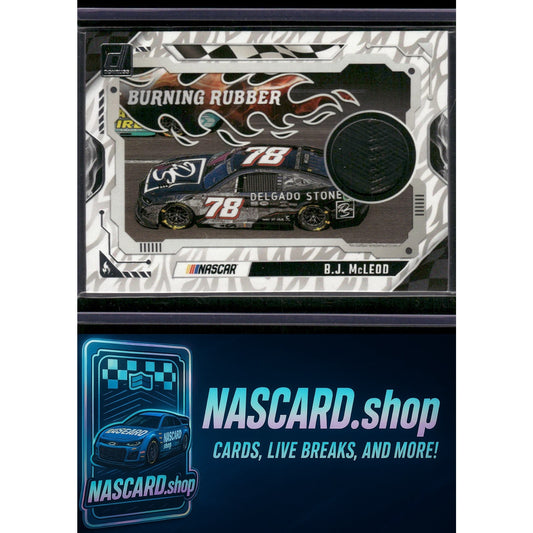 2025 Donruss #BRM-BJM B.J. McLeod Burning Rubber Materials - NASCARD.shop