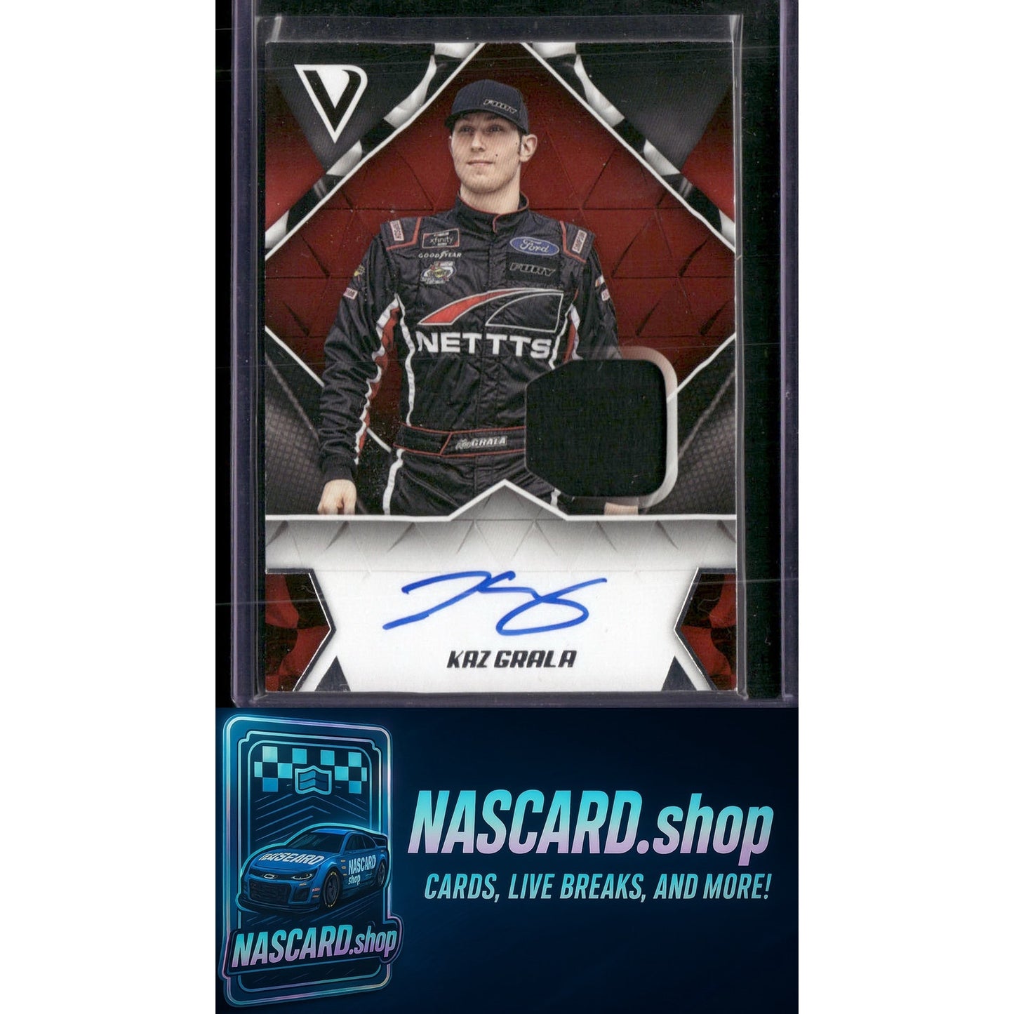 2019 Panini Victory Lane #SS-KG Kaz Grala Signature Swatches - NASCARD.shop