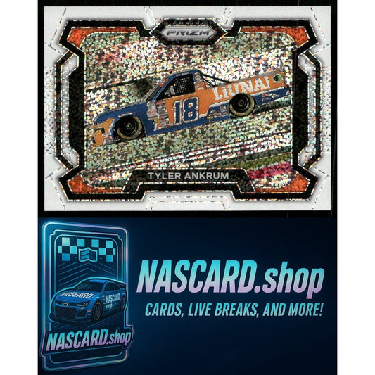 2024 Panini Prizm #48 Tyler Ankrum White Sparkle - NASCARD.shop
