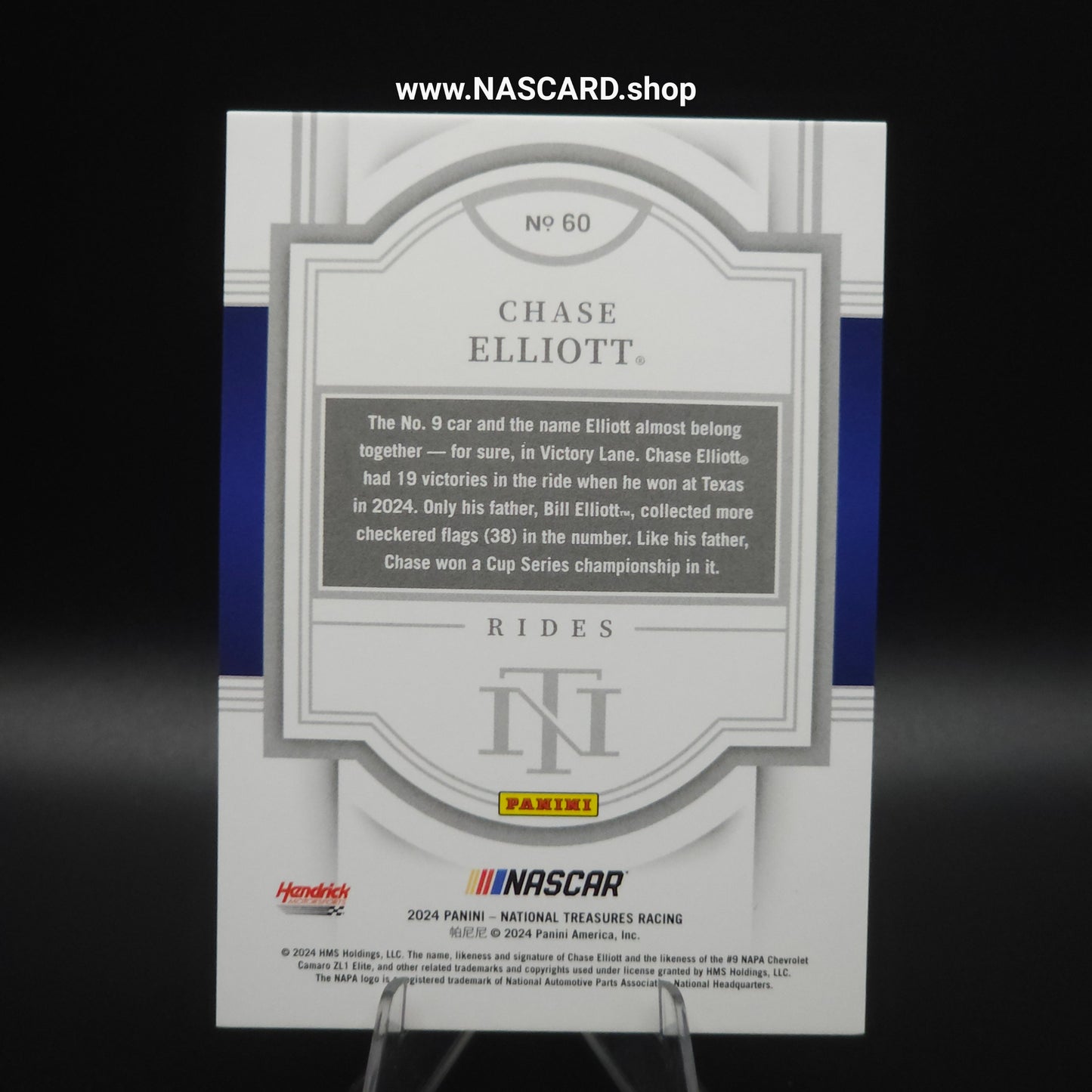 2024 Panini National Treasures Rides Stars and Stripes Chase Elliott 09/13