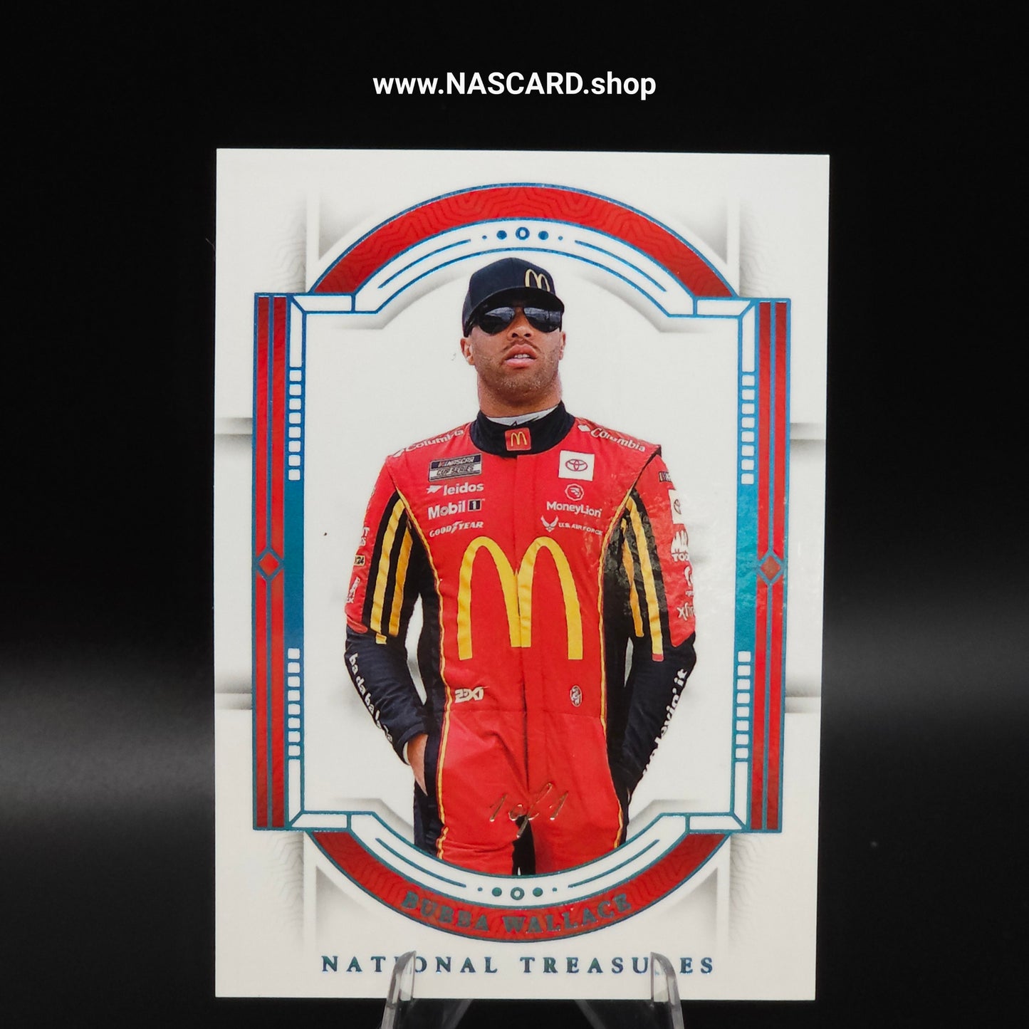 2024 Panini National Treasures Base Platinum Bubba Wallace 1/1