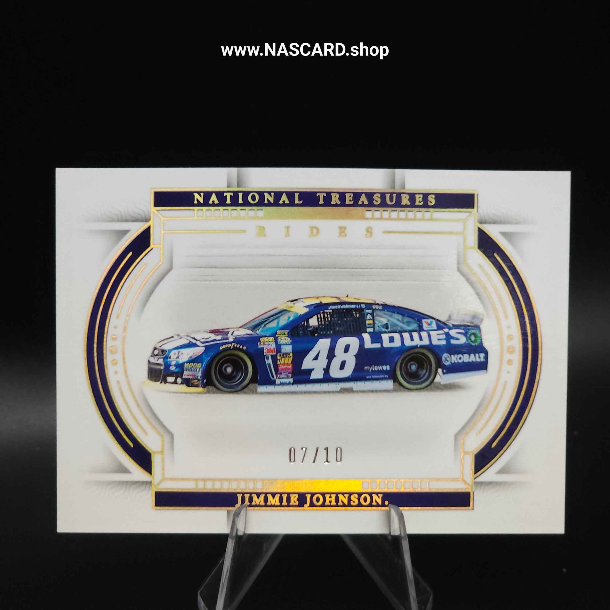 2024 National Treasures Rides #41 Gold Jimmie Johnson /10