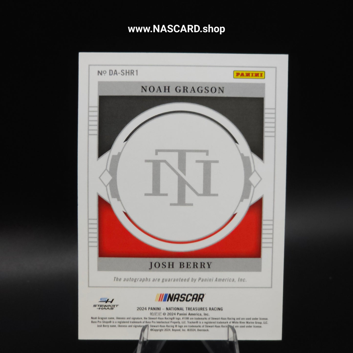 2024 National Treasures Dual Autographs Noah Gragson & Josh Berry /99