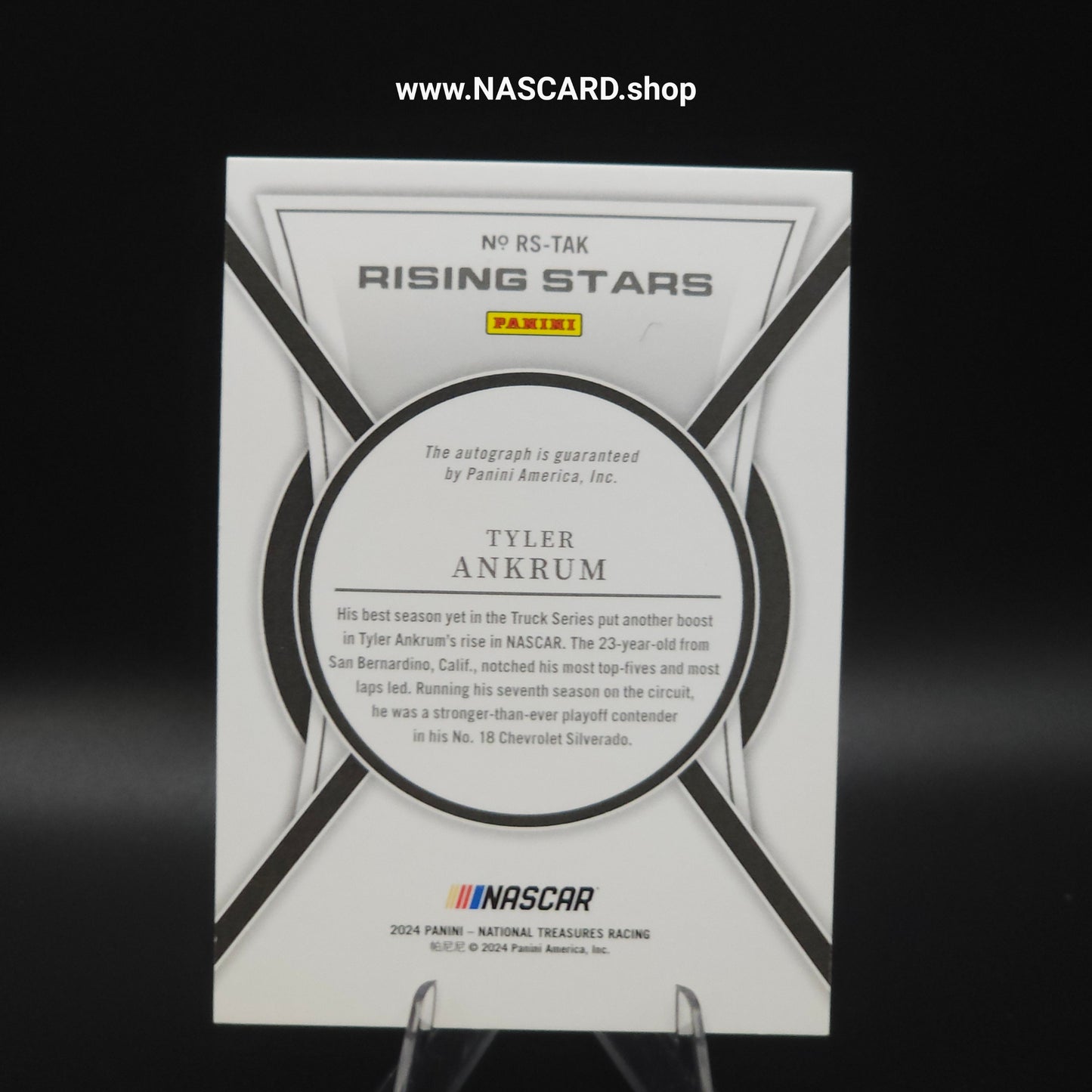 2024 National Treasures Rising Stars Holo Gold Tyler Ankrum /10