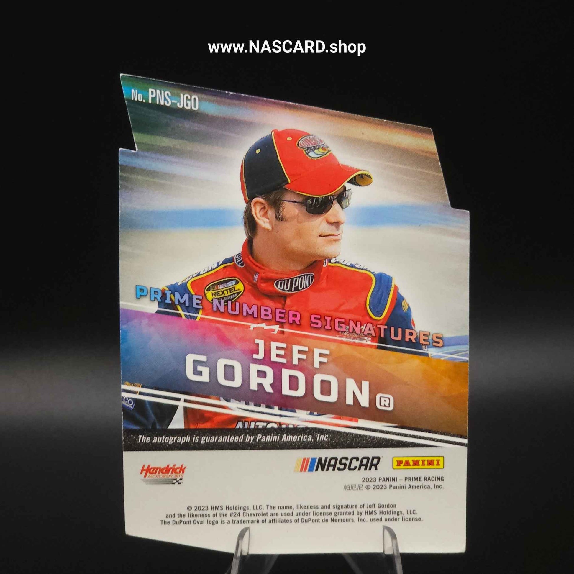 2023 Panini Prime Racing Prime Number Signatures Red Jeff Gordon /25