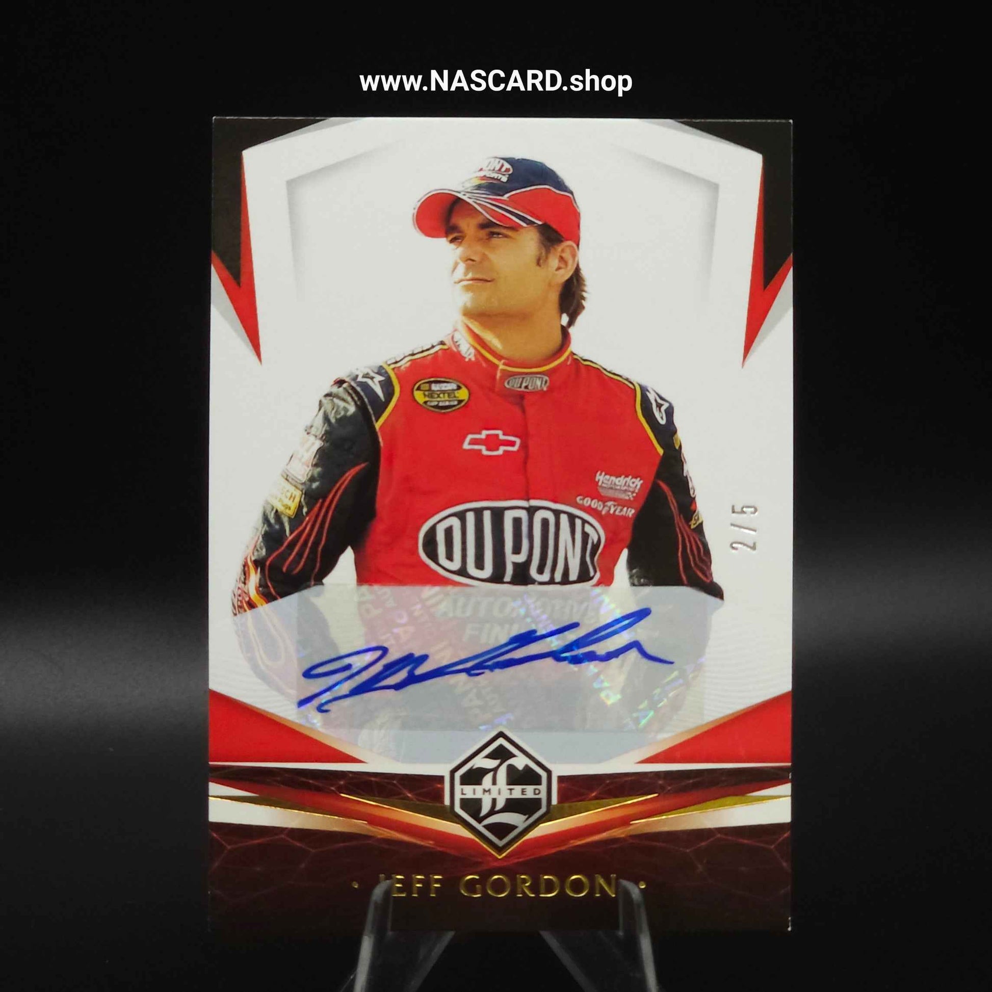 2021 Panini Chronicles Limited Autographs Gold #8 Jeff Gordon /5