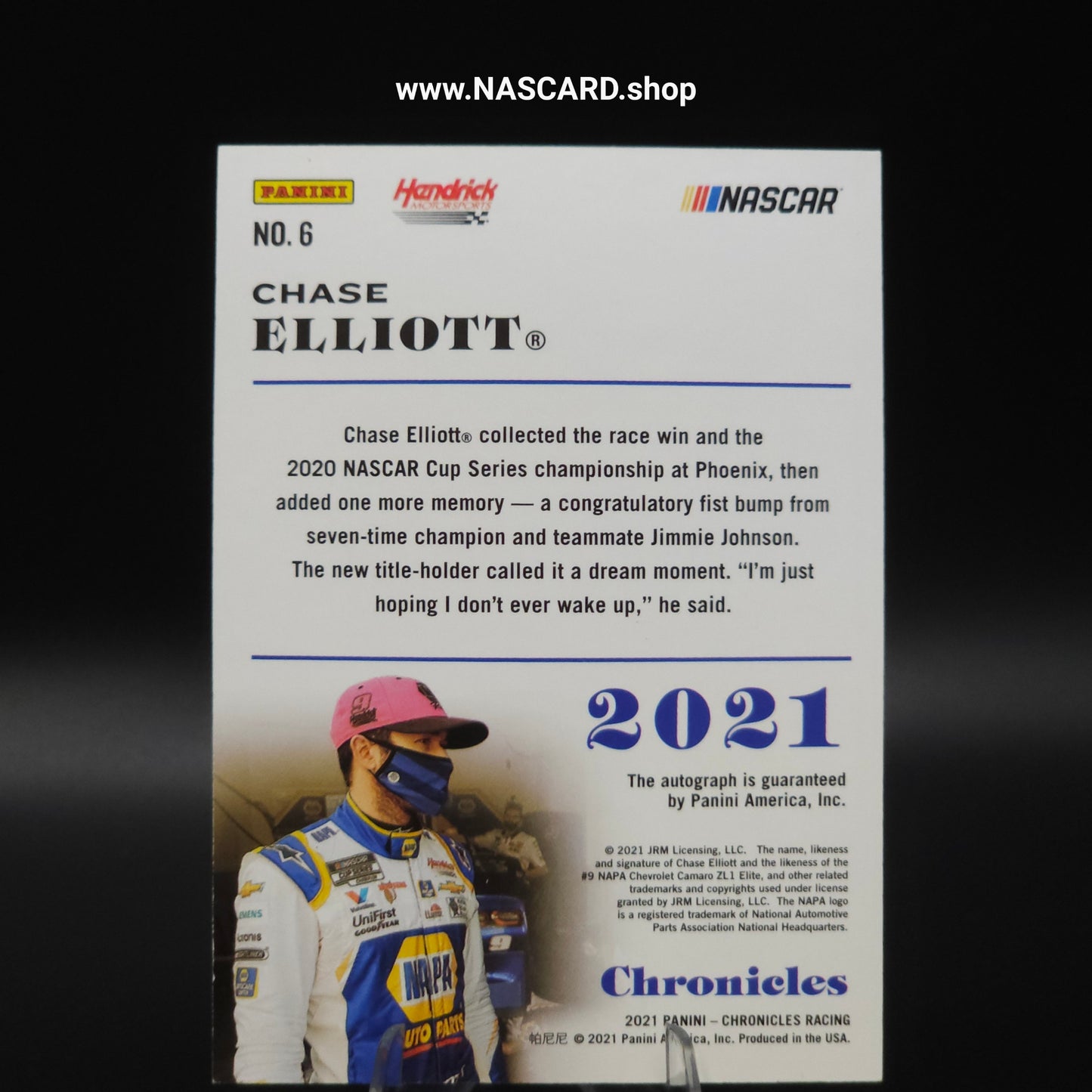 2021 Panini Chronicles Gold #6 Chase Elliott 9/9