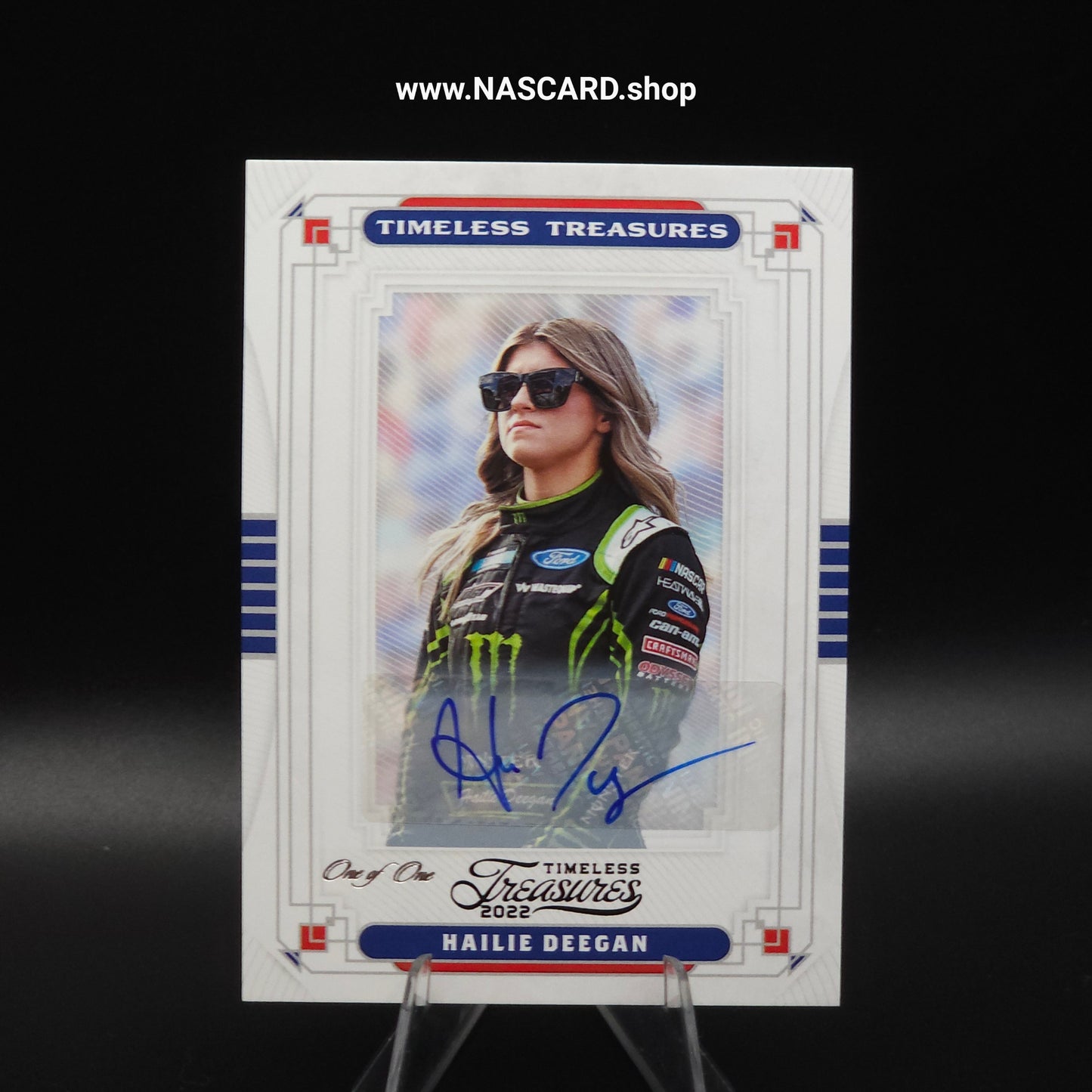 2022 Panini Chronicles Timeless Treasures Autographs Black Hailie Deegan 1/1