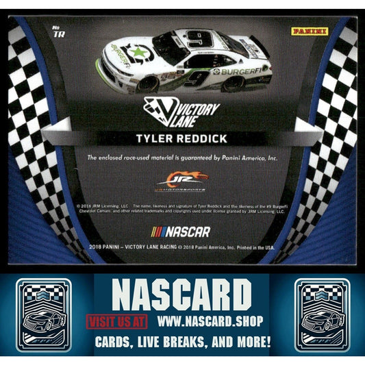 2018 Victory Lane Prime Jumbo Rookie Contender NASCAR Patch Tyler Reddick 1/1 - NASCARD.shop