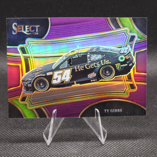 2024 Panini Select Racing Pit Road Purple Prizm #158 Ty Gibbs 37/75