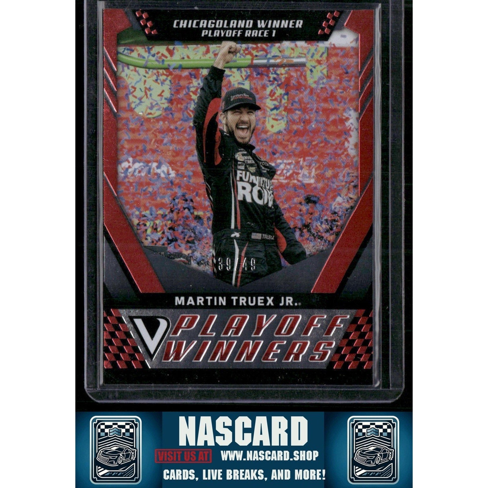 2018 Panini Victory Lane #41 Martin Truex Jr. Red #/49 - NASCARD.shop
