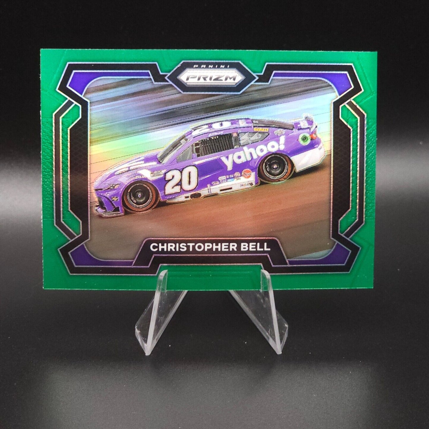 2024 Panini Prizm Racing Rides Green Prizm #97 Christopher Bell