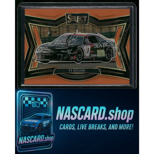 2025 Select Racing #170 Ty Dillon Pit Road Orange Prizms #01/49 - NASCARD.shop