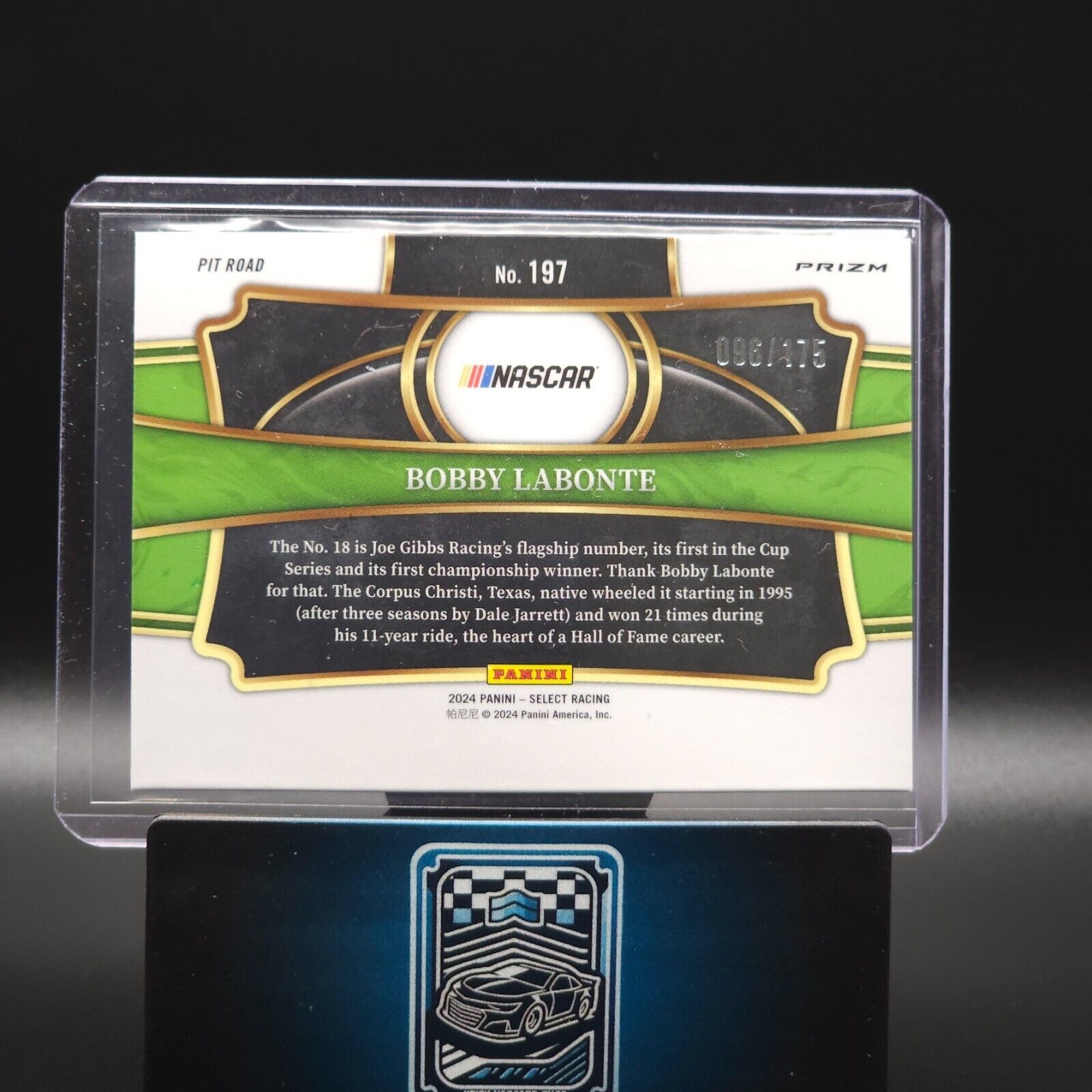 2024 Panini Select - Pit Road Blue Prizm #197 Bobby Labonte /175 - NASCARD.shop