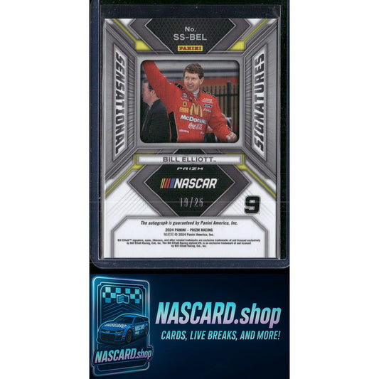 2024 Panini Prizm #SS-BEL Bill Elliott Sensational Signatures Mojo #/25 - NASCARD.shop