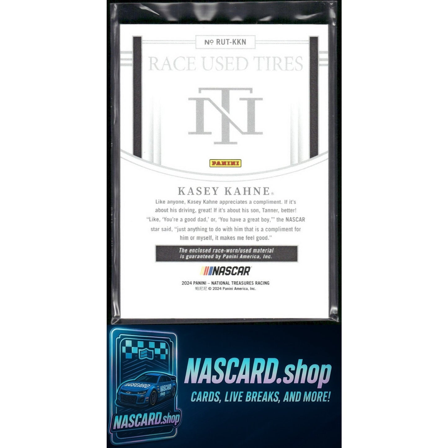 2024 Panini National Treasures Kasey Kahne Race Used Tires Holo Gold #/10